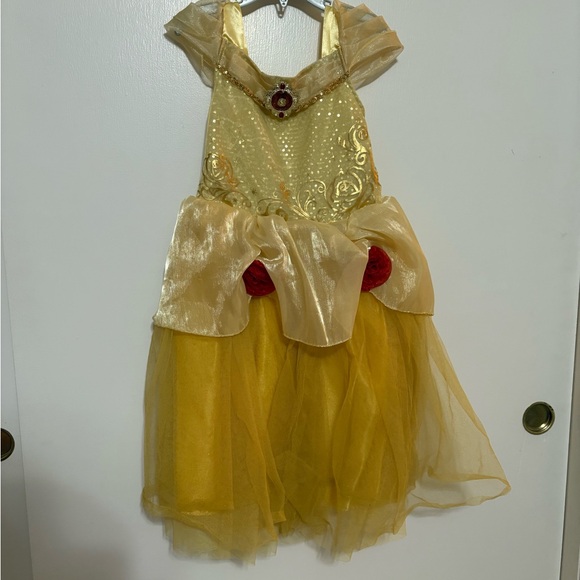 Disney Princess Belle Gold and Red Princess Dress for Kids - Picture 1 of 4